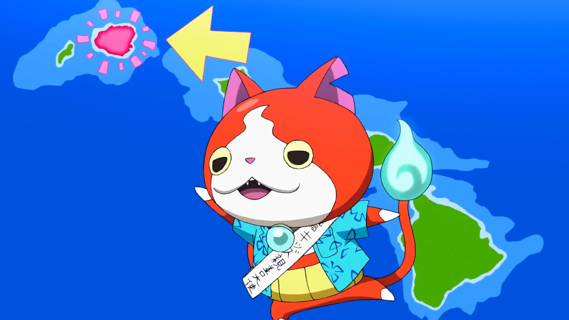 Aloha! Youkai Watch: Rakuen Hawaii de Geragerapou!! / Аниме