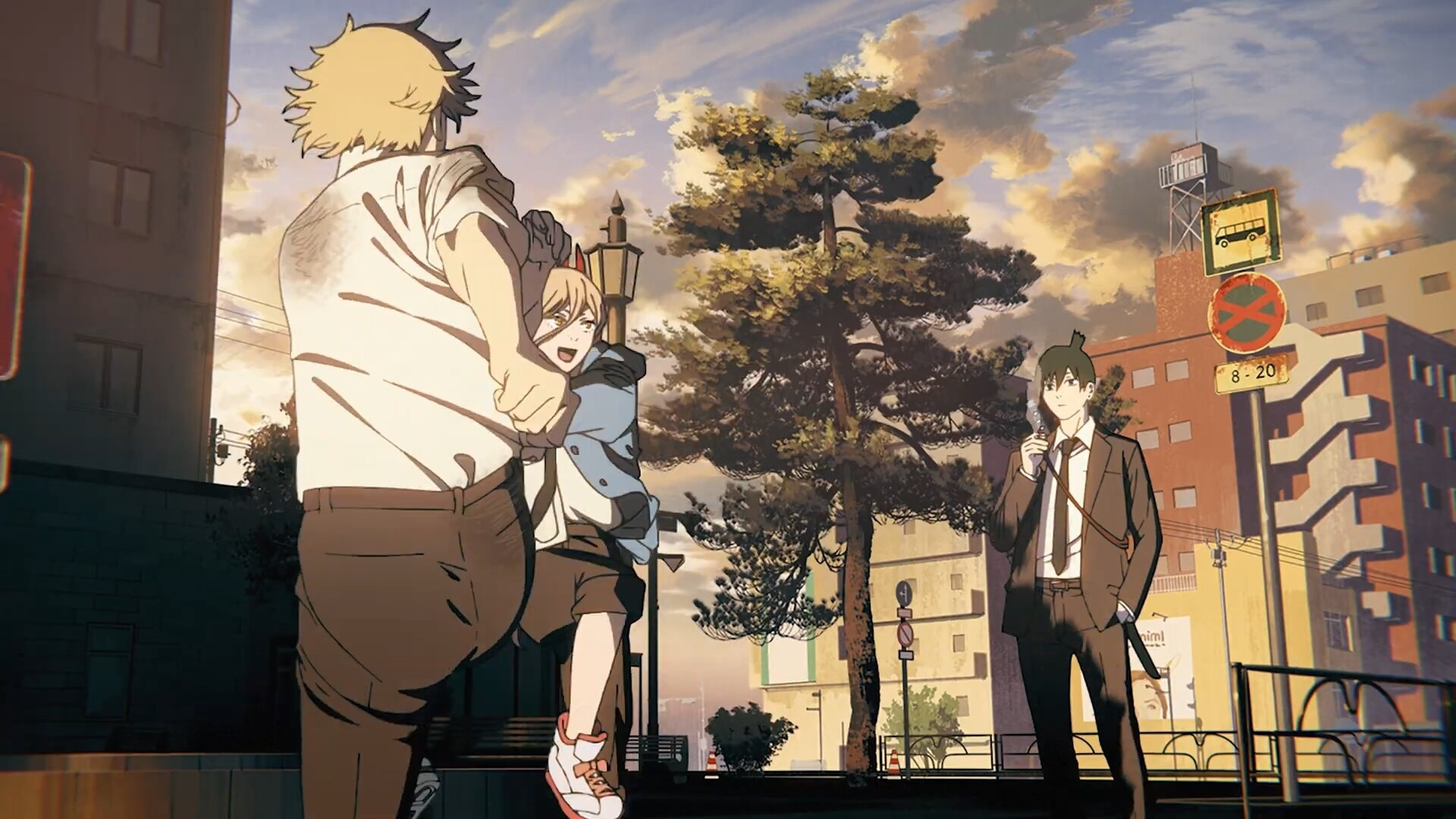 Love x power. Chainsaw man Power and Denji. Денджи бензопила.